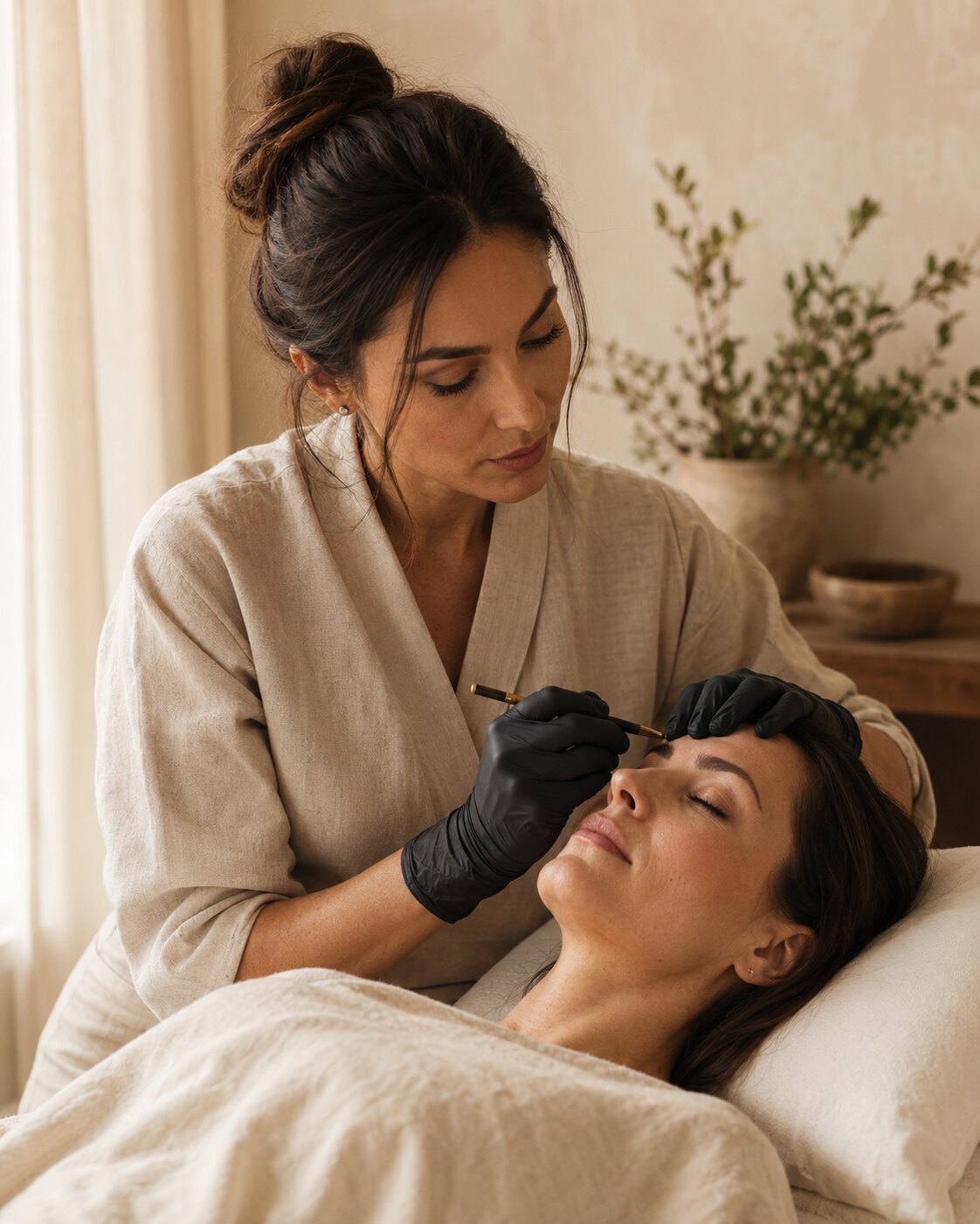 Мастер Beauty Home за работой